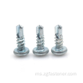 DIN7504N BLUE WHITE ZINC CROSSED PAN HEAD HEAD SCREW GRILLING